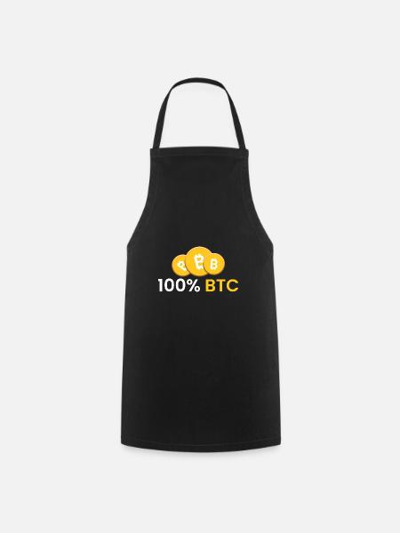 100% BTC - Kochschürze - Schwarz