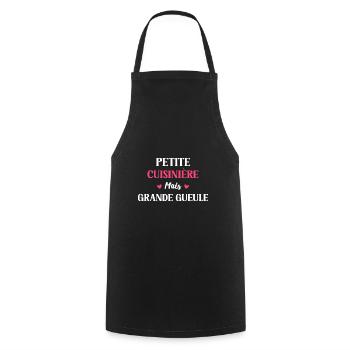 cuisinière - Tablier de cuisine - noir - Devant - AI Model Male 185 dark (185cm)