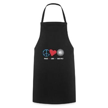 Lancer du poids Athlétisme - Tablier de cuisine - noir - Devant - AI Model Male 185 dark (185cm)
