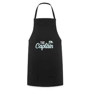Der Captain - Kochschürze - Schwarz - Vorne - AI Model Male 185 dark (185cm)