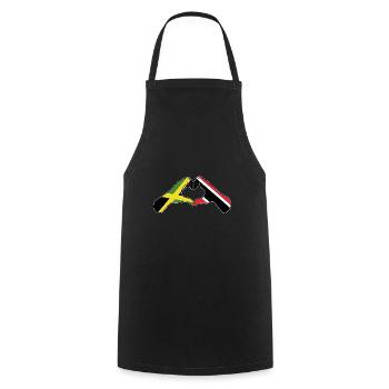 Trinidad and Tobago flag - Cooking Apron - black - Front - AI Model Male 185 dark (185cm)