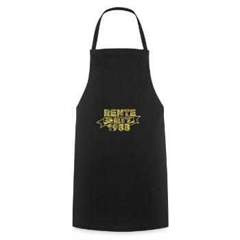 Rente 1988 - Tablier de cuisine - noir - Devant - AI Model Male 185 dark (185cm)