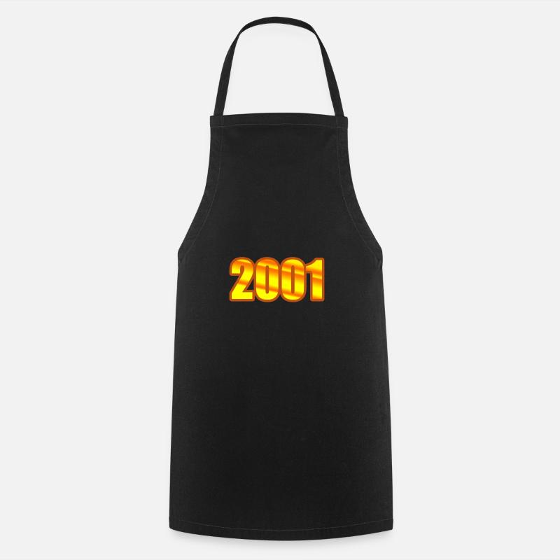 Année 2001 - Tablier de cuisine - noir