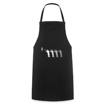 Darts Player Steeldart Funny Dart 180 Darts - Cooking Apron - black - Front - AI Model Male 185 dark (185cm)