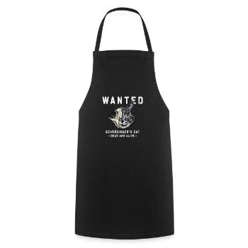 Schrödinger's Cat Physics Schrödinger's Cat Geeks - Cooking Apron - black - Front - AI Model Male 185 dark (185cm)