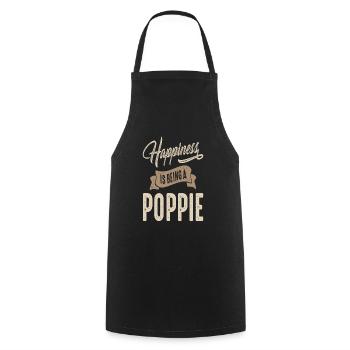 Happiness Poppie - Kochschürze - Schwarz - Vorne - AI Model Male 185 dark (185cm)