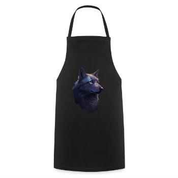 Wolf Wolf Head Scratch Marks Claws Wild Forest Hunter - Cooking Apron - black - Front - AI Model Male 185 dark (185cm)