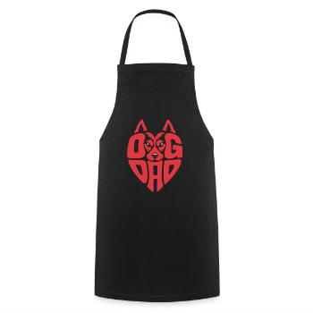 Proud Dog Dad - Dog Dad - Cooking Apron - black - Front - AI Model Male 185 dark (185cm)