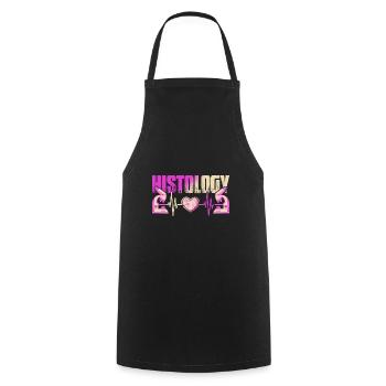 Histology for histology technicians and histologists - Cooking Apron - black - Front - AI Model Male 185 dark (185cm)