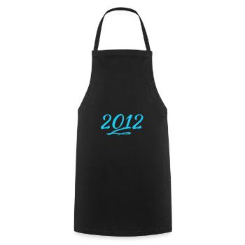 2012 - Cooking Apron - black - Front - AI Model Male 185 dark (185cm)