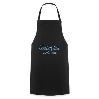 Gift for John - Cooking Apron - black - Front - AI Model Male 185 dark (185cm)