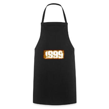 1999 - Tablier de cuisine - noir - Devant - AI Model Male 185 dark (185cm)