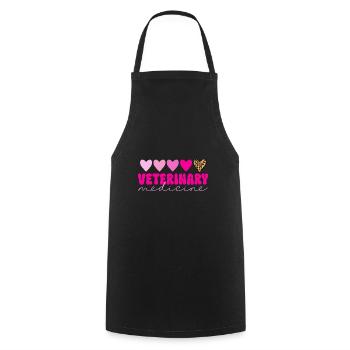Vet Tech Veterinary Veterinary Technician - Cooking Apron - black - Front - AI Model Male 185 dark (185cm)