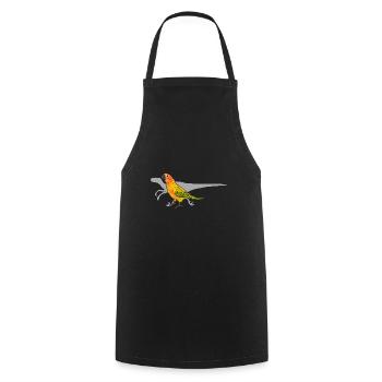 Parakeet, Parrot, Parakeet, Bird - Cooking Apron - black - Front - AI Model Male 185 dark (185cm)