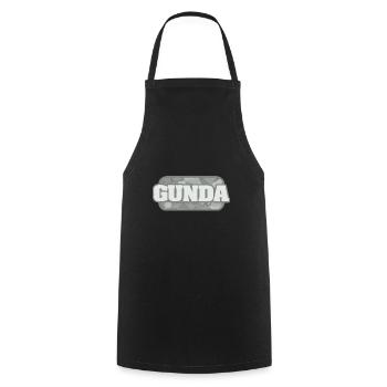 Gunda - Kochschürze - Schwarz - Vorne - AI Model Male 185 dark (185cm)