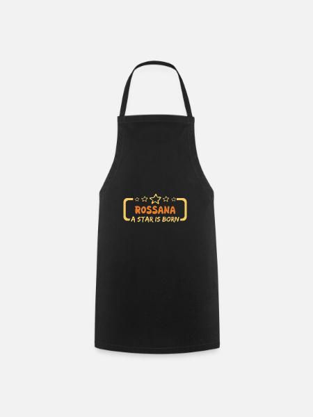 Geschenk für Rossana - Kochschürze - Schwarz