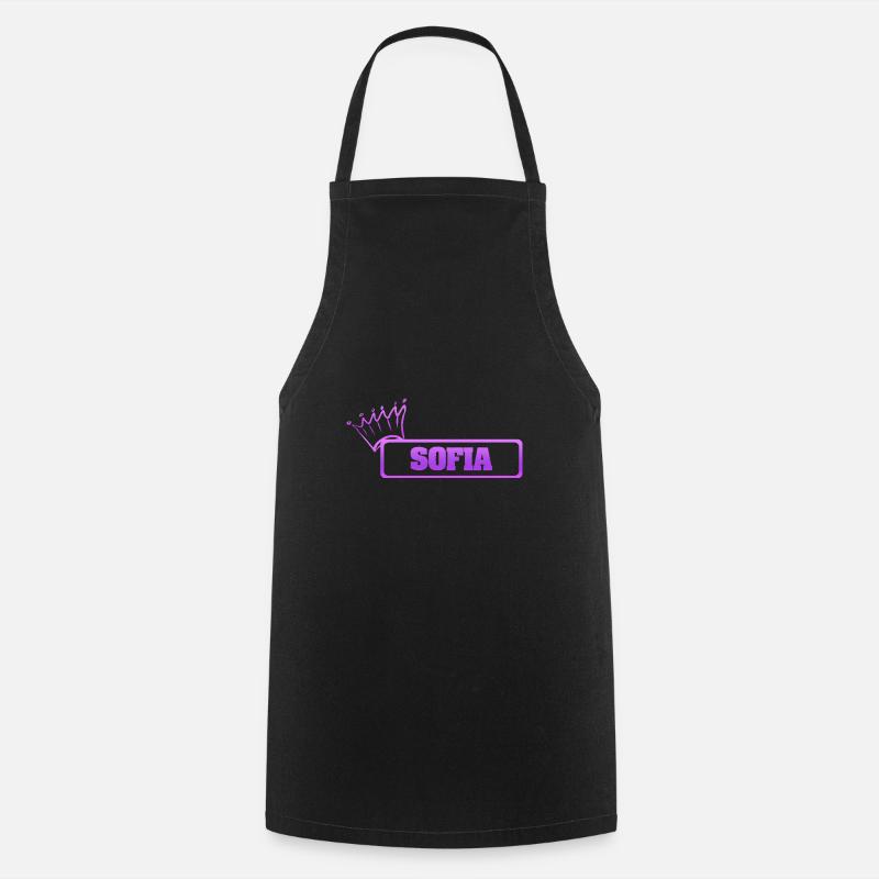 Gift for Sofia - Cooking Apron - black