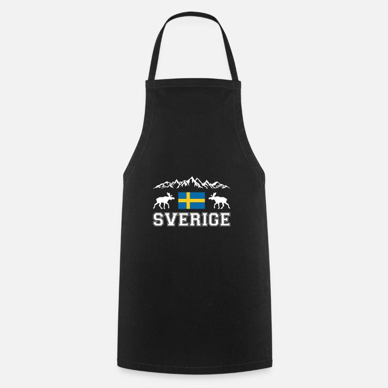 Suède - Tablier de cuisine - noir