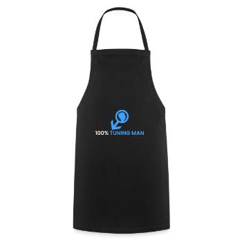 100% tuning man - Cooking Apron - black - Front - AI Model Male 185 dark (185cm)
