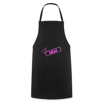 Mountains for Lilli Krone Mountaineering - Cooking Apron - black - Front - AI Model Male 185 dark (185cm)