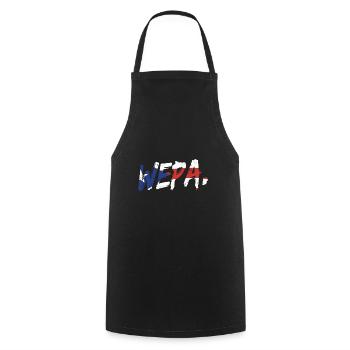 Latino Pride Latina Proud Puerto Rican Wepa - Cooking Apron - black - Front - AI Model Male 185 dark (185cm)
