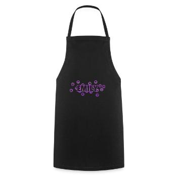 Emily as a name - Cooking Apron - black - Front - AI Model Male 185 dark (185cm)