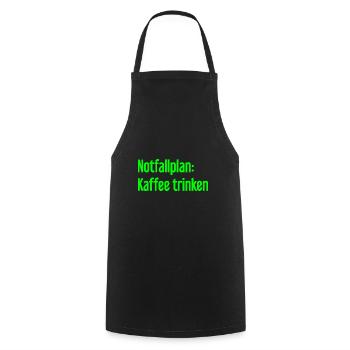 Coffee Contingency Plan - Cooking Apron - black - Front - AI Model Male 185 dark (185cm)