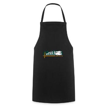 Camping Evolution campeur - Tablier de cuisine - noir - Devant - AI Model Male 185 dark (185cm)