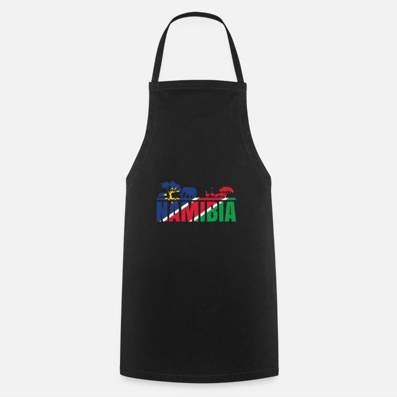 Namibia Afrika Shirt Geschenkidee - Kochschürze - Schwarz