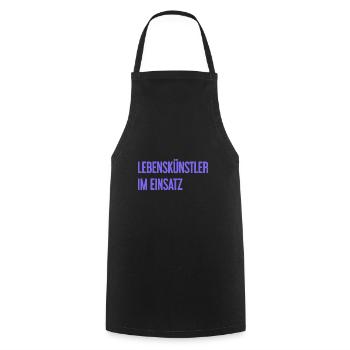 Artistes de la vie en action - Tablier de cuisine - noir - Devant - AI Model Male 185 dark (185cm)