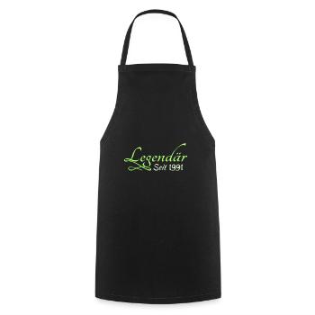 Legendary 1991 - Cooking Apron - black - Front - AI Model Male 185 dark (185cm)