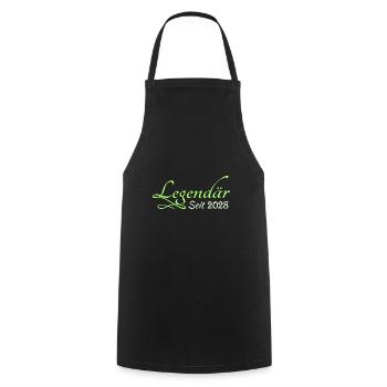 2028 - Cooking Apron - black - Front - AI Model Male 185 dark (185cm)