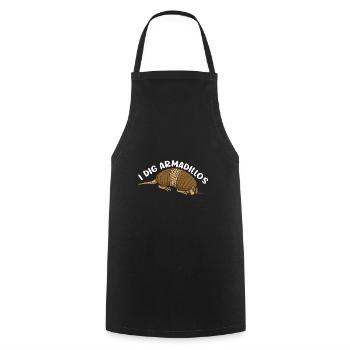 Cadeau de tatou Dicton drôle - Tablier de cuisine - noir - Devant - AI Model Male 185 dark (185cm)