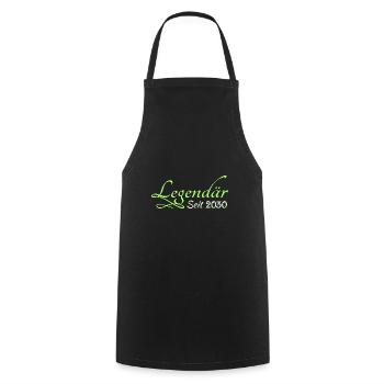 2030 - Cooking Apron - black - Front - AI Model Male 185 dark (185cm)