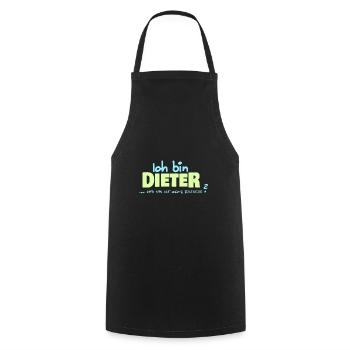 Dieter - Kochschürze - Schwarz - Vorne - AI Model Male 185 dark (185cm)
