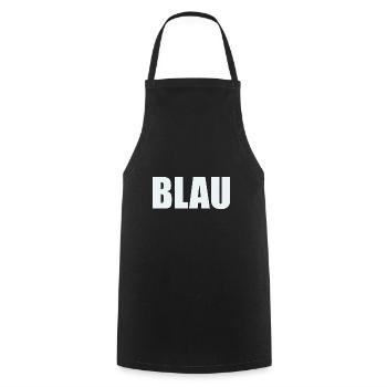 Malle Tshirt Blau Besoffen - Kochschürze - Schwarz - Vorne - AI Model Male 185 dark (185cm)