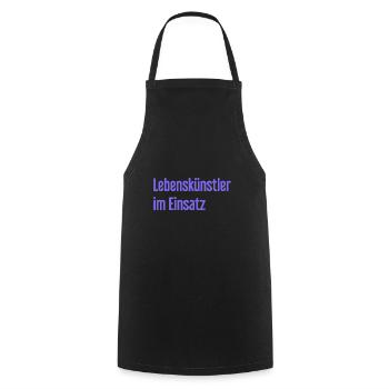 Artists of life in action - Cooking Apron - black - Front - AI Model Male 185 dark (185cm)