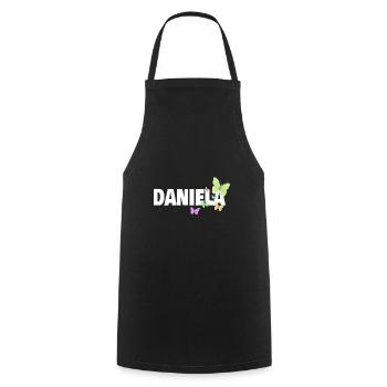 Daniela - Tablier de cuisine - noir - Devant - AI Model Male 185 dark (185cm)