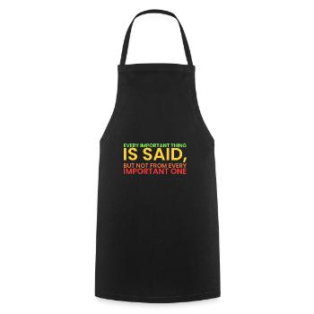 Legend reigns!! Sigma rule! - Cooking Apron - black - Front - AI Model Male 185 dark (185cm)