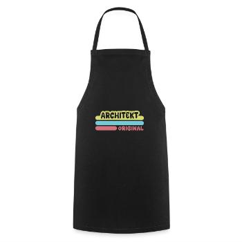 Architect as a first name - Cooking Apron - black - Front - AI Model Male 185 dark (185cm)