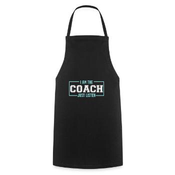 Trainer Shirt - Kochschürze - Schwarz - Vorne - AI Model Male 185 dark (185cm)