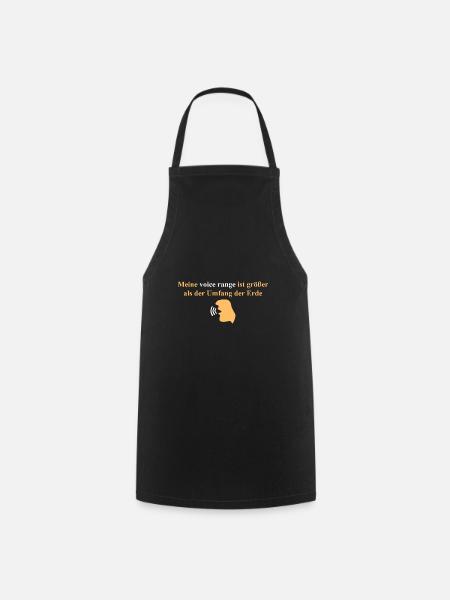 My Voice Range! - Cooking Apron - black