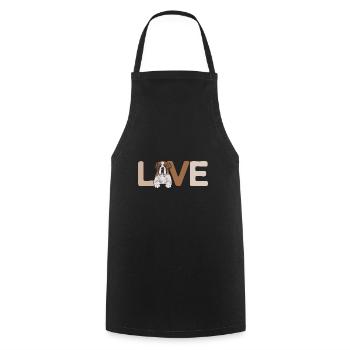 St. Bernard St. Bernard Dog Dog - Cooking Apron - black - Front - AI Model Male 185 dark (185cm)