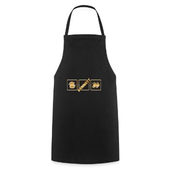 Bennett as Birth - Cooking Apron - black - Front - AI Model Male 185 dark (185cm)
