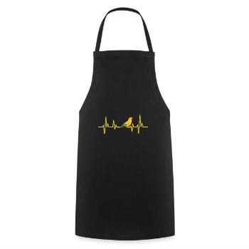 Parakeet, Parrot, Parakeet, Bird - Cooking Apron - black - Front - AI Model Male 185 dark (185cm)