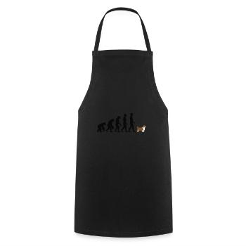 Shetland Sheepdog - Cooking Apron - black - Front - AI Model Male 185 dark (185cm)