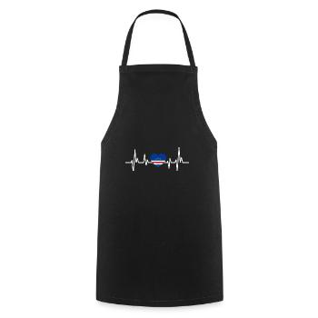 Cape Verde flag Cabo Verde flag - Cooking Apron - black - Front - AI Model Male 185 dark (185cm)