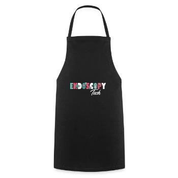 Unique Endoscopy Nurse and Gastro Squad Designs - Cooking Apron - black - Front - AI Model Male 185 dark (185cm)