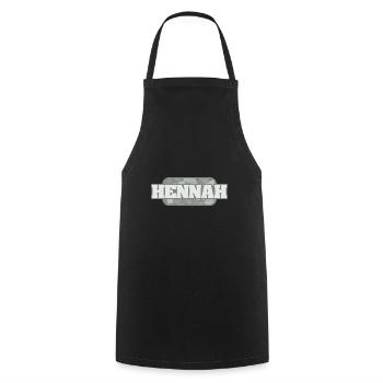 Gesundheit Hennah - Kochschürze - Schwarz - Vorne - AI Model Male 185 dark (185cm)