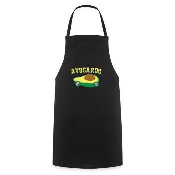 Avocado Auto Spruch Veganer Mechatroniker Geschenk - Kochschürze - Schwarz - Vorne - AI Model Male 185 dark (185cm)